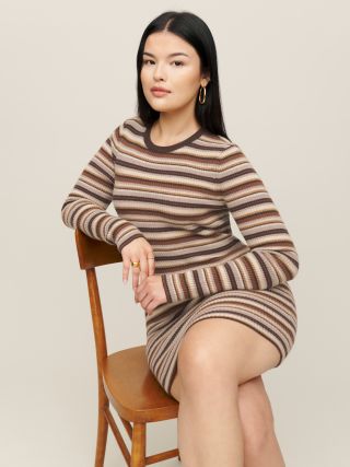 Reformation + Leone Cashmere Sweater Mini Dress