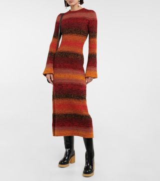 Chloe + Cashmere Sweater Midi Dress