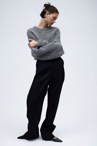 H&M + Oversized Mohair-Blend Jumper