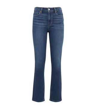 Paige + Cindy High-Rise Straight Jeans