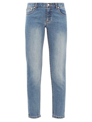 A.P.C. + Etroit Court Low-Rise Skinny Jeans