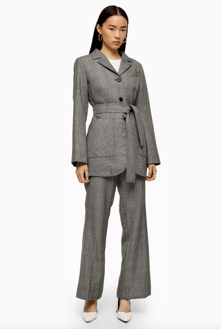 Topshop + Wool Check Grey Suit by Topshop Boutique