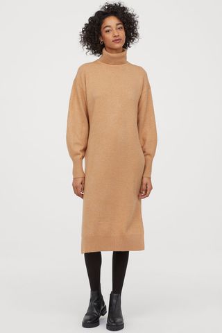 H&M + Knit Turtleneck Dress