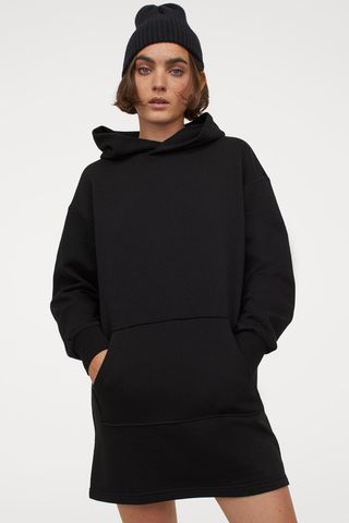 H&M + Hooded Sweatshirt Dress