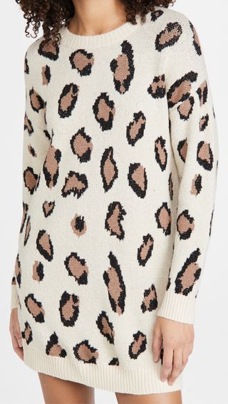 Line & Dot + Gianna Leopard Sweater Dress