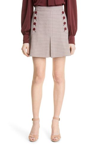 See by Chloé + Houndstooth Miniskirt