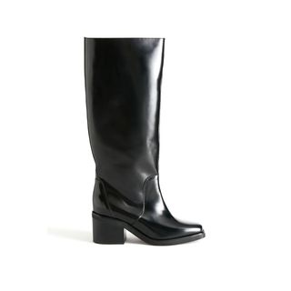 & Other Stories + Square Toe Knee High Leather Boots