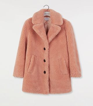 Warehouse + Single Breasted Teddy Coat