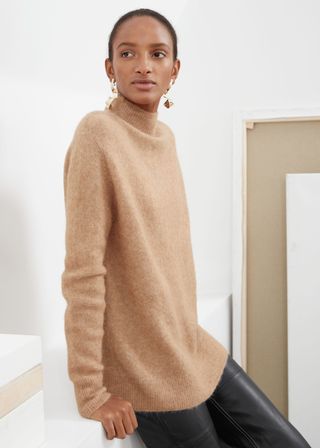 & Other Stories + Relaxed Mock Neck Sweater