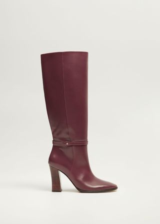 H&M + Leather High-Leg Boots