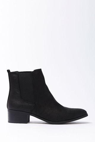 Forever 21 + Faux Leather Chelsea Boots