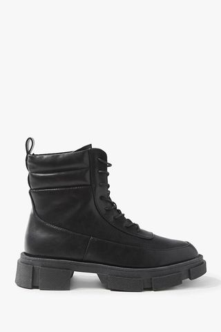 Forever 21 + Faux Leather Combat Boots