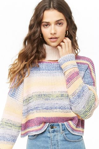 Forever 21 + Marled Striped Turtleneck Sweater
