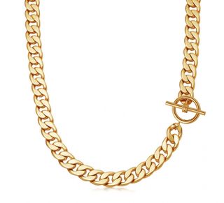 Missoma x Lucy Williams + Gold T Bar Chunky Chain Necklace