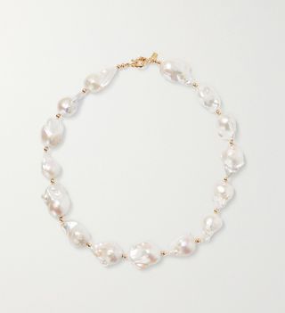 Éliou + Gold-Tone Bead and Pearl Necklace