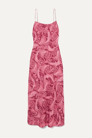 16Arlington + Kate Printed Crepe de Chine Maxi Dress
