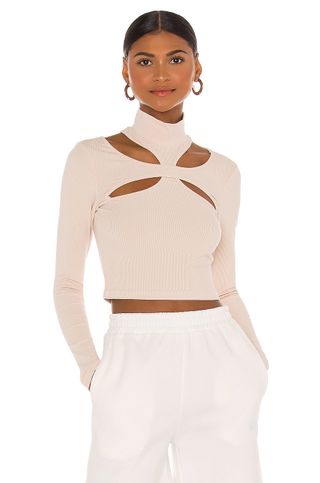 H:Ours + Alyson Cut Out Top in Beige