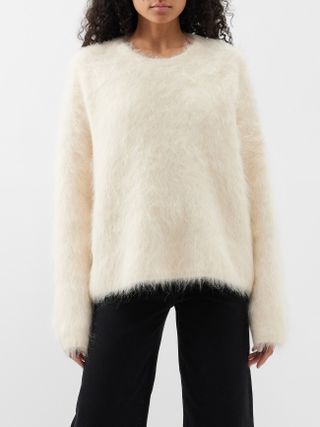 Toteme + Boxy Alpaca-Blend Sweater