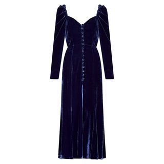 Ghost + Sydney Silk Velvet Dress