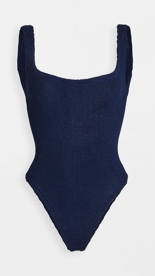 Hunza G + Classic Square One Piece Swimsuit