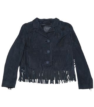 Vintage Prada + Leather Short Jacket