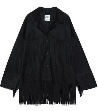 Zara + Fringed Jacket