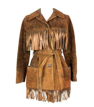 Vintage + Fringe Leather Western Jacket