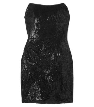 Haney + Olivia Strapless Sequined Jersey Mini Dress