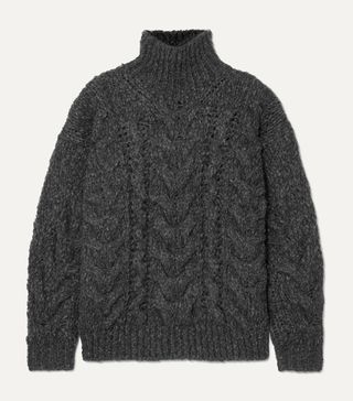 IRO + Sirah Oversized Cable-Knit Turtleneck Sweater