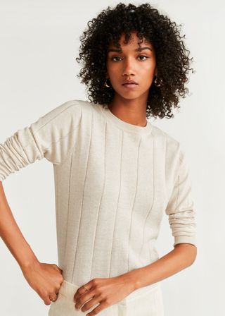 Mango + Ribbed Sweater