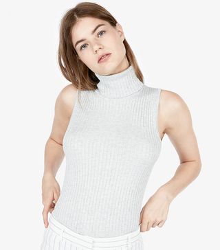 Express + Sleeveless Turtleneck Sweater