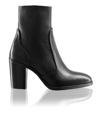 Russell and Bromley + Cuban Heel Ankle Boot