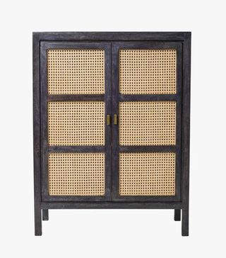 French Connection + Noir French Cane Cabinet