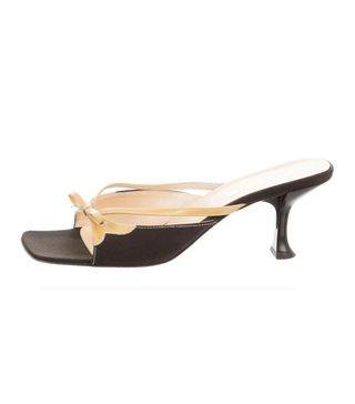 Prada + Bow-Accented Slide Sandals