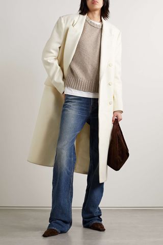 Nili Lotan + Edmont Double-Breasted Wool-Blend Coat