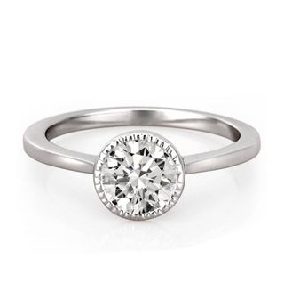 Do Amore + Callan White Sapphire Engagement Ring