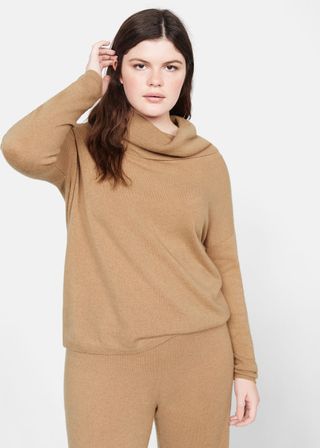 Violeta by Mango + Cashmere Turtleneck Sweater