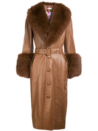 Saks Potts + Foxy Leather Coat