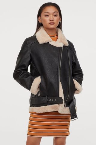 H&M + Oversize Biker Jacket