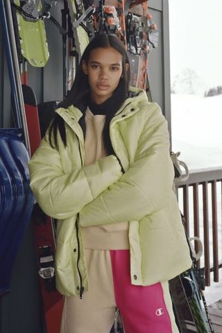 Champion x Urban Outfitters + Exclusive Ripstop Hooded Puffer Coat