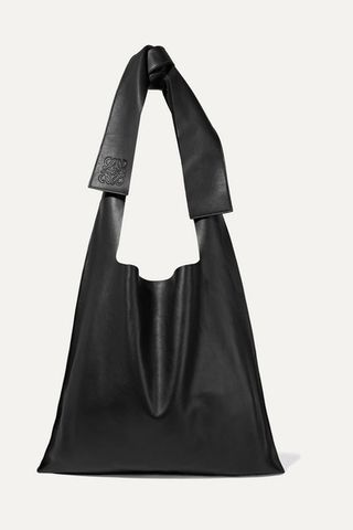 Loewe + Bow Oversized Leather Shoulder Bag