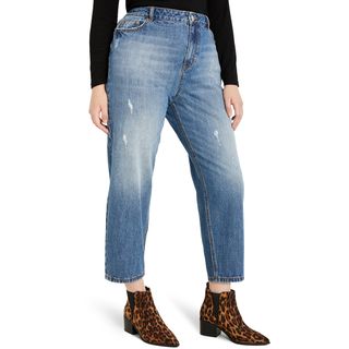 Eloquii + Distressed Nonstretch Jeans