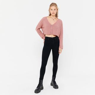 BDG + High-Waisted Skinny Jeans