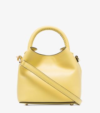 Elleme + Yellow Madeleine Leather Mini Tote Bag