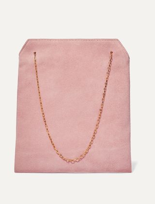 The Row + Lunch Bag Small Suede Tote