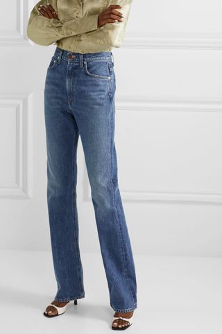 Agolde + Organic High-Rise Flared Jeans