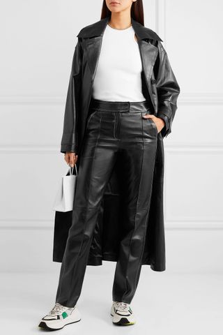 Stand Studio + Eliora Leather Trench Coat