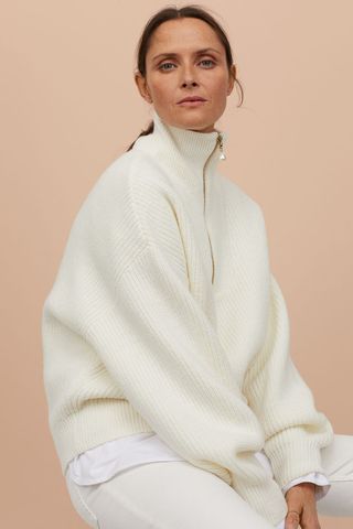 H&M + Knit Sweater with Collar