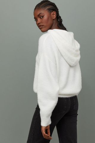 H&M + Fluffy Hooded Sweater
