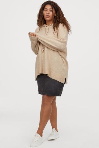 H&M+ + Knit Hooded Sweater